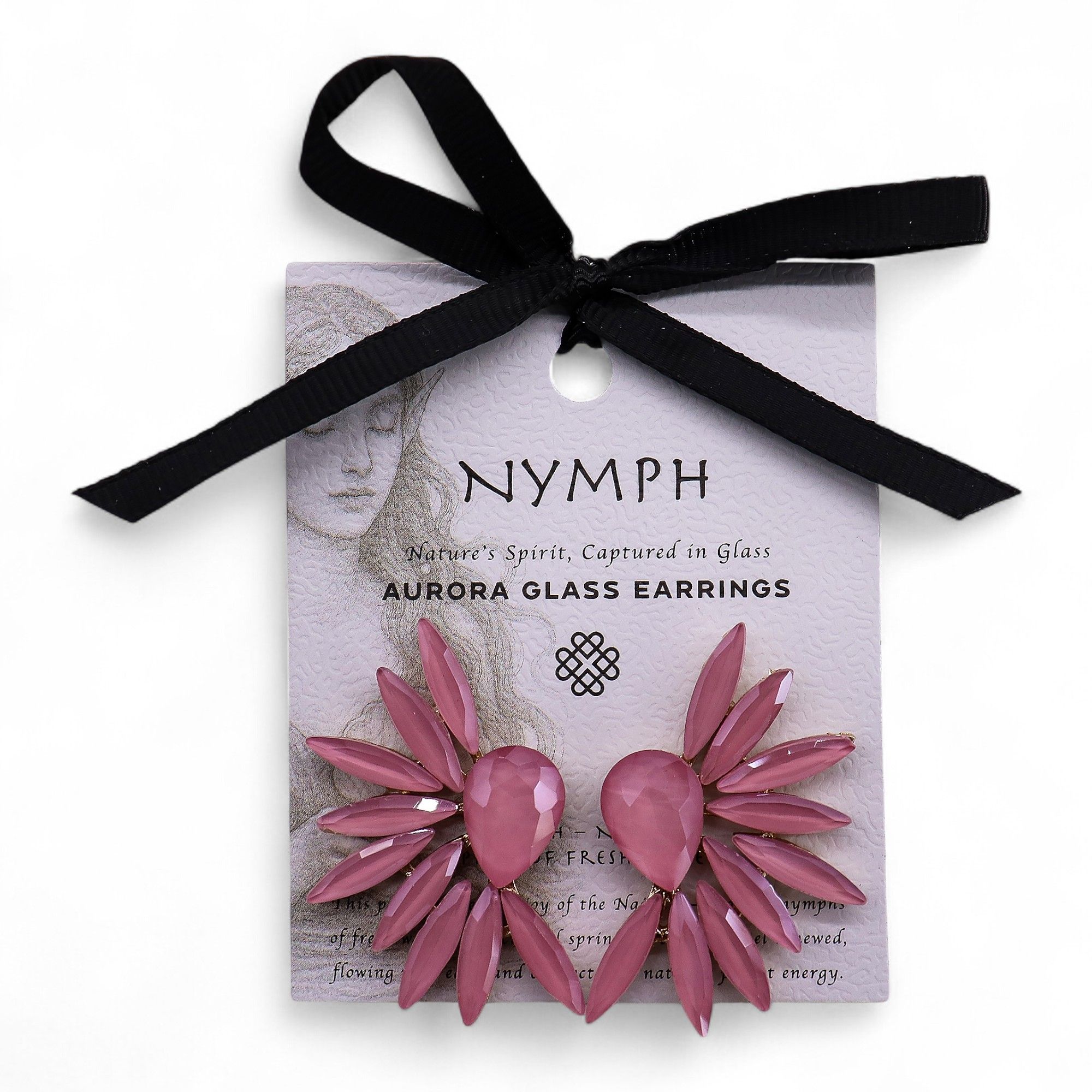 Soft Pink - Vintage Glass - Angel Wings - Earrings - Image 7