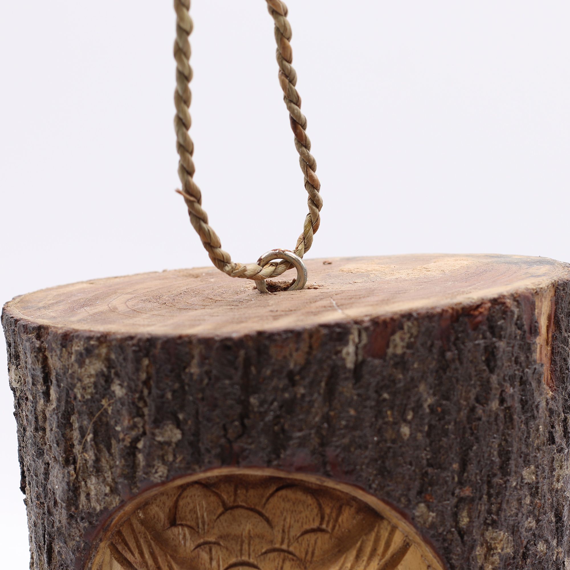 Tree Trunk Face - Bird House - Wise Owl - Image 3