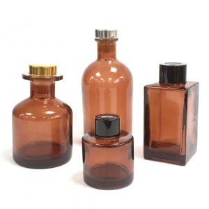 100ml Square Long Reed Diffuser Bottle - Amber