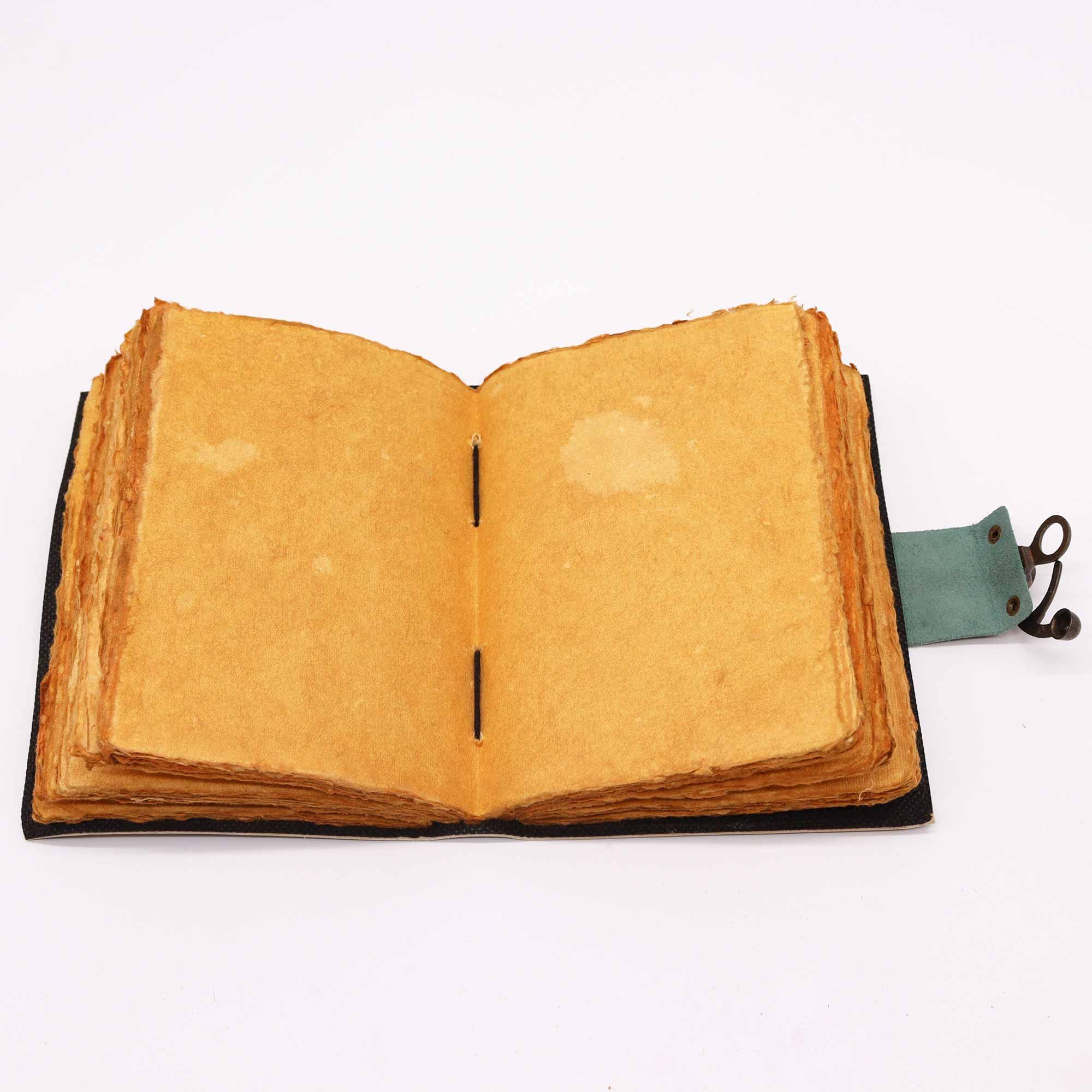 Leather "Moon Phases" Deckle-edge Notebook - Image 2