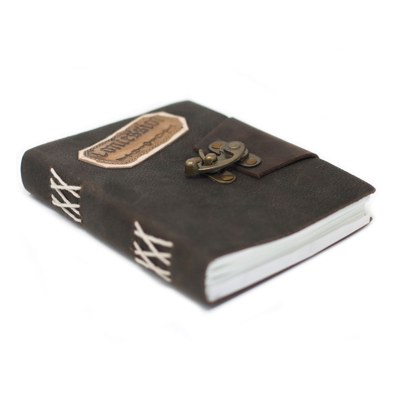 Leather Black Confessions with Lock Notebook (7x5") - Image 8