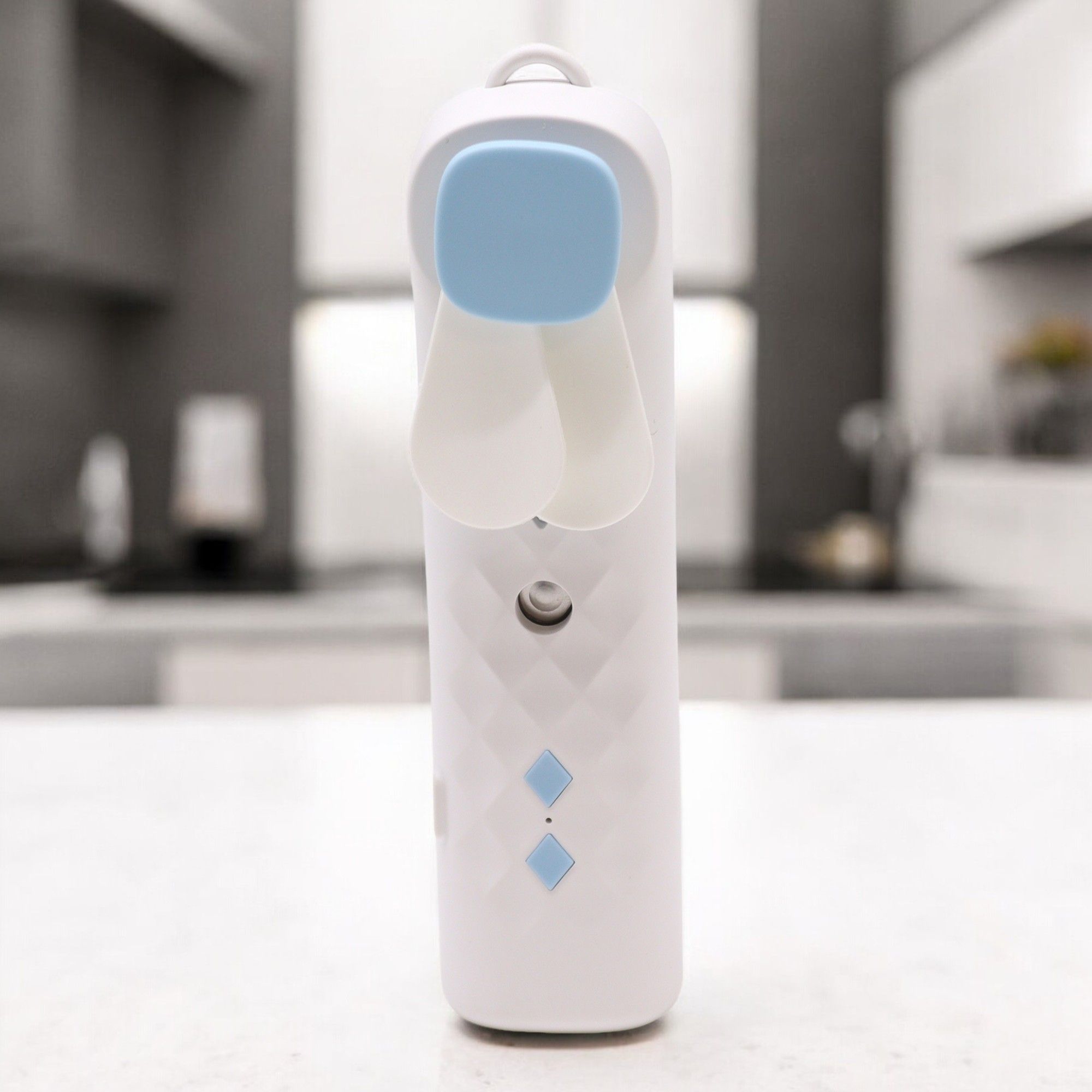 White Nano Mist Face Fan & Spray - USB chargable - Image 2