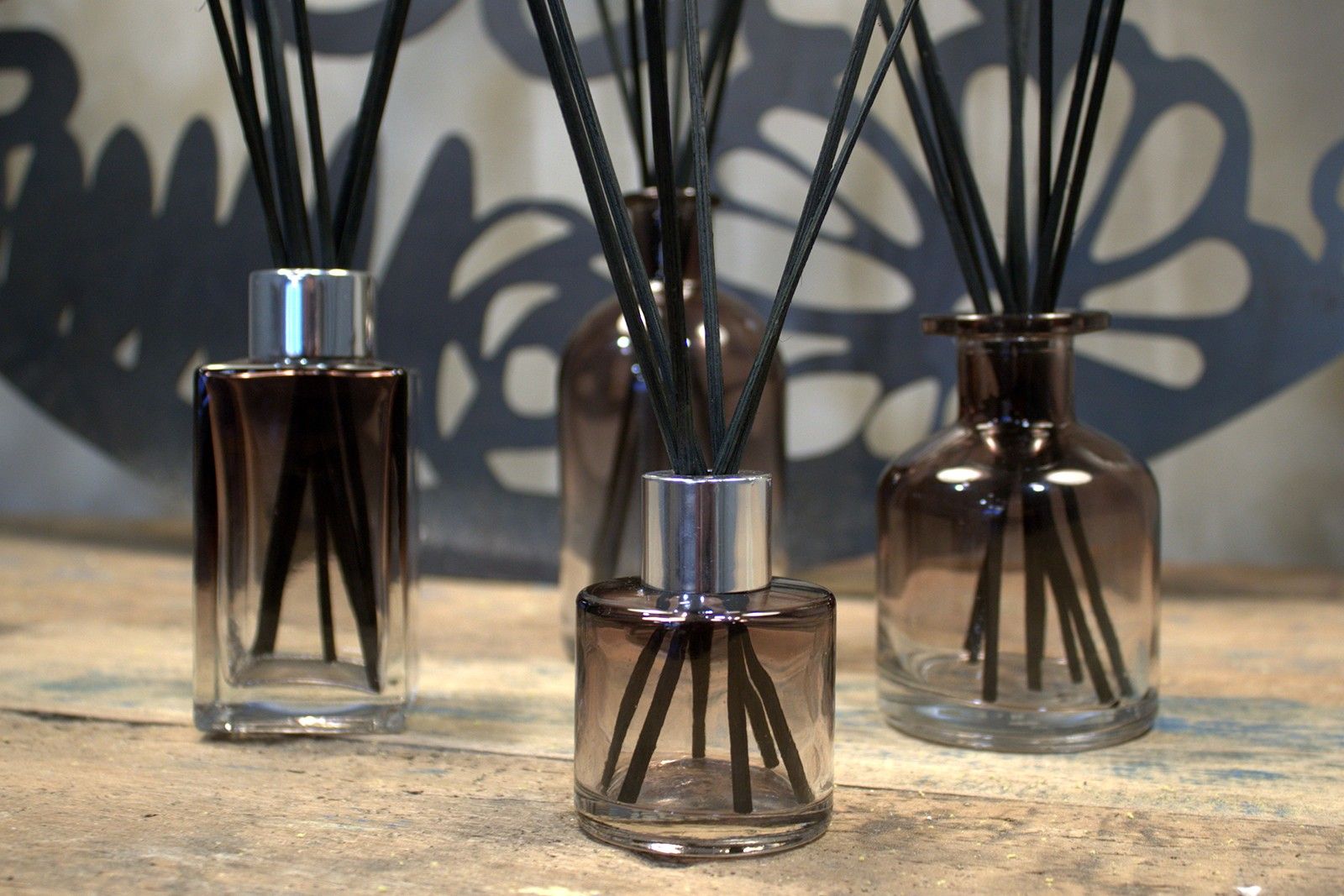 50 ml Round Reed Diffuser Bottlle - Charcoal - Image 3
