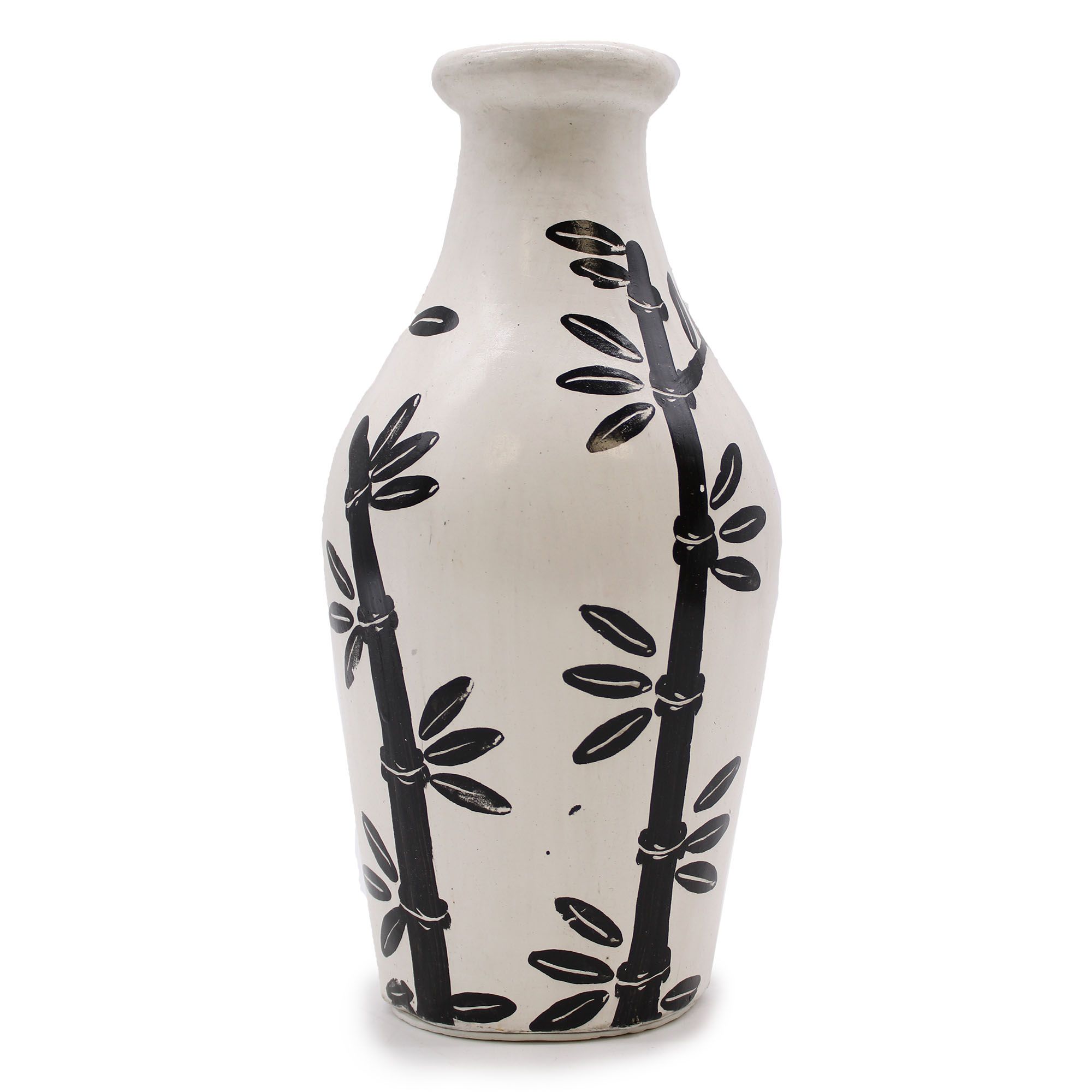 Bamboo Motif Shaped Vase - Natural - Image 3