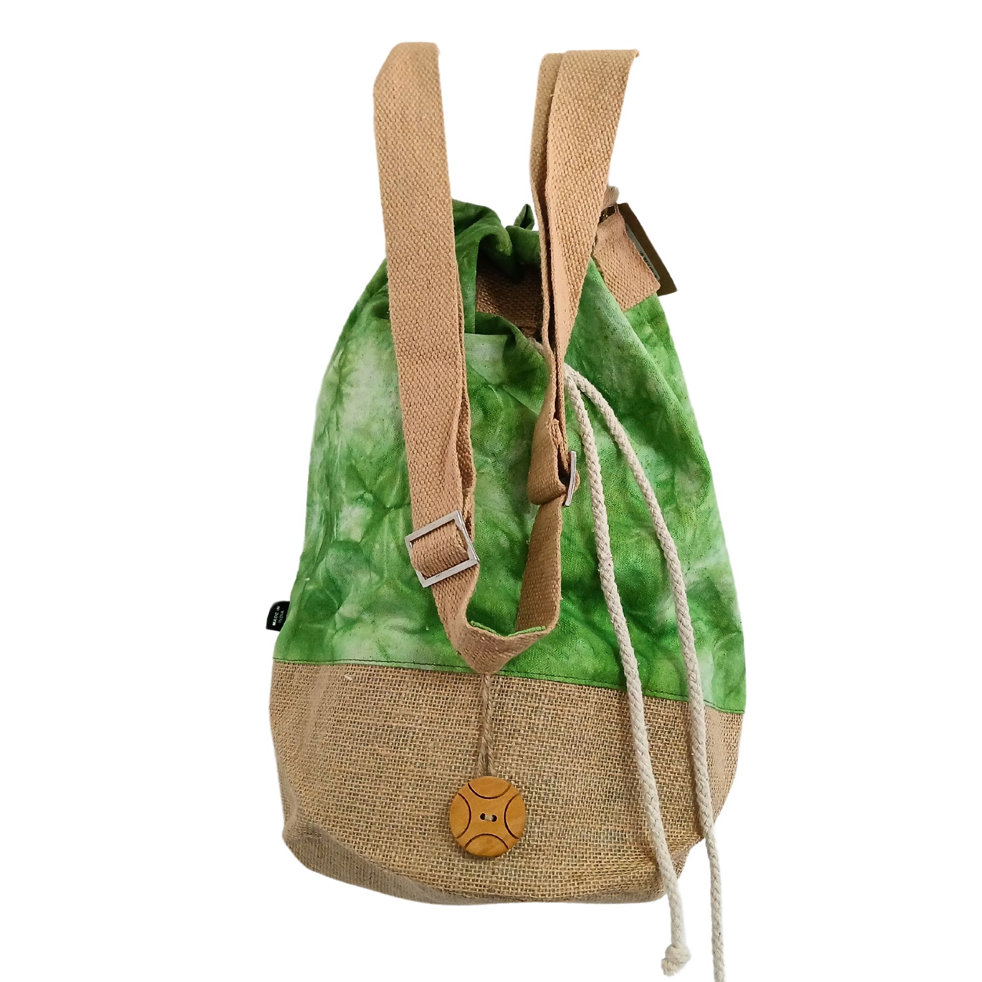 All Natural Backpack - Green Stonewash - Tree of Life - Image 4
