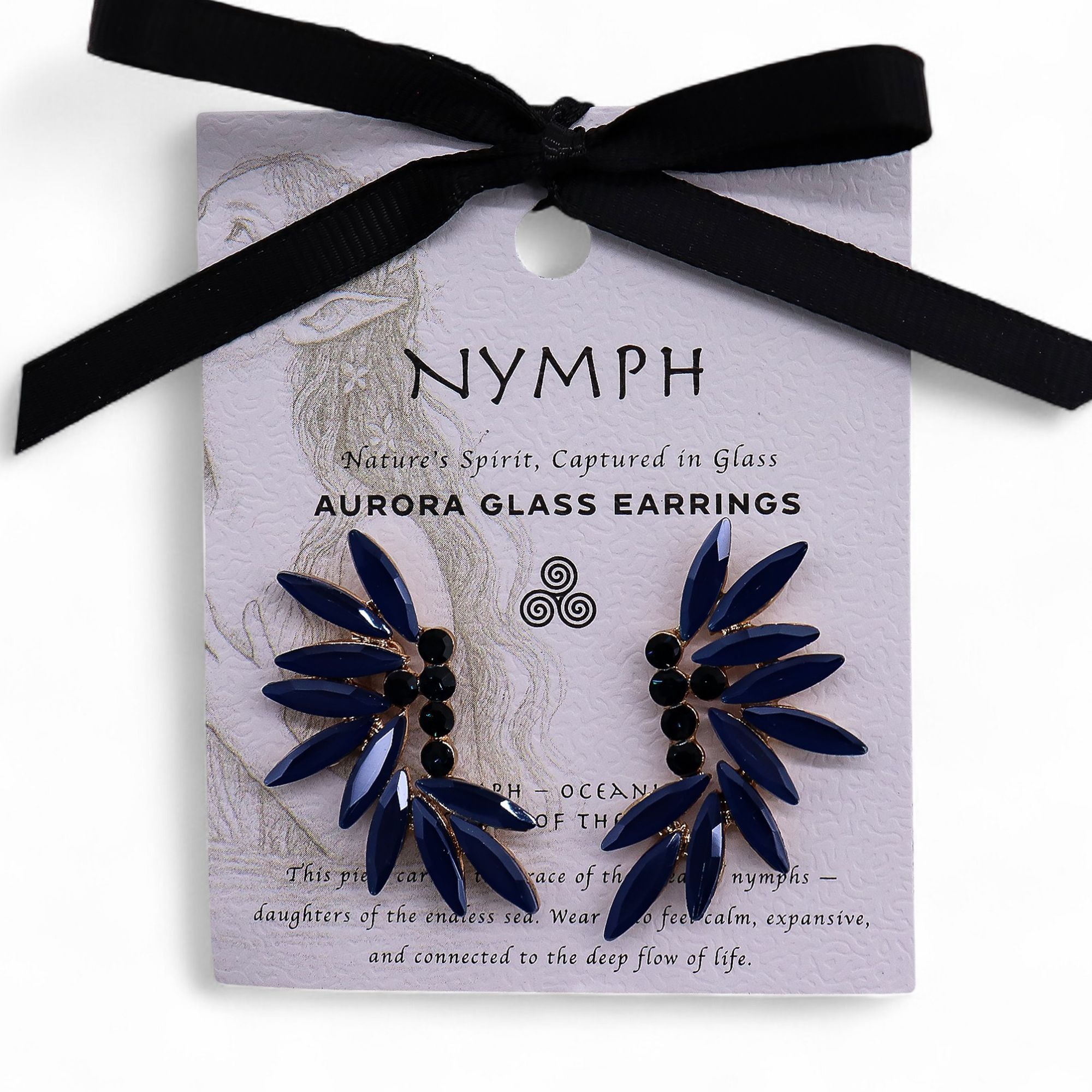 Royal Blue - Vintage Glass - Faries - Earrings - Image 4