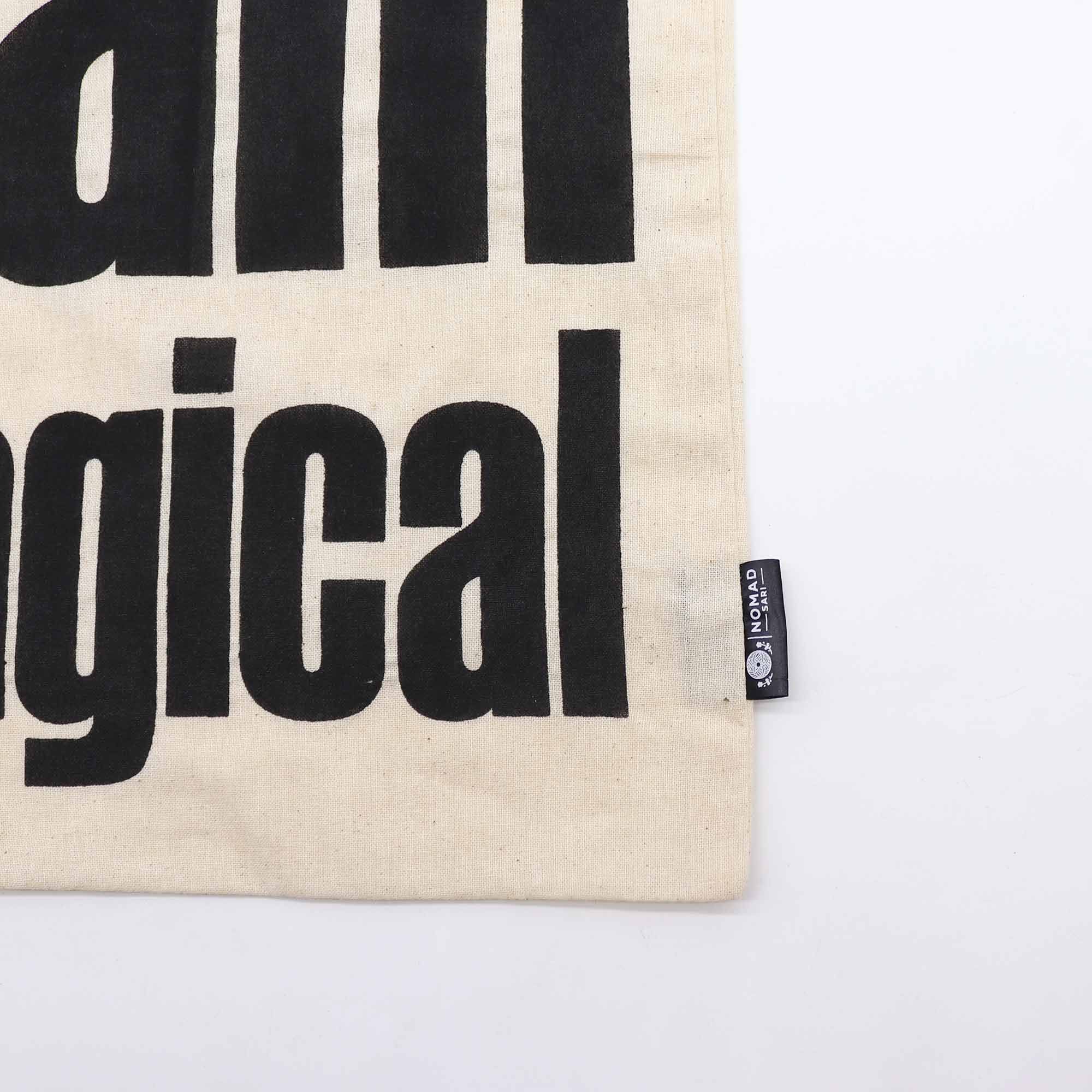Iconic Basic Tote Bag - I am Magical - Natural 4oz - Image 2