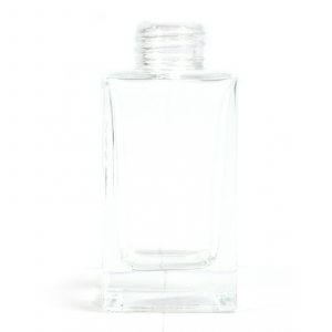 100ml Square Long Reed Diffuser Bottle - Clear