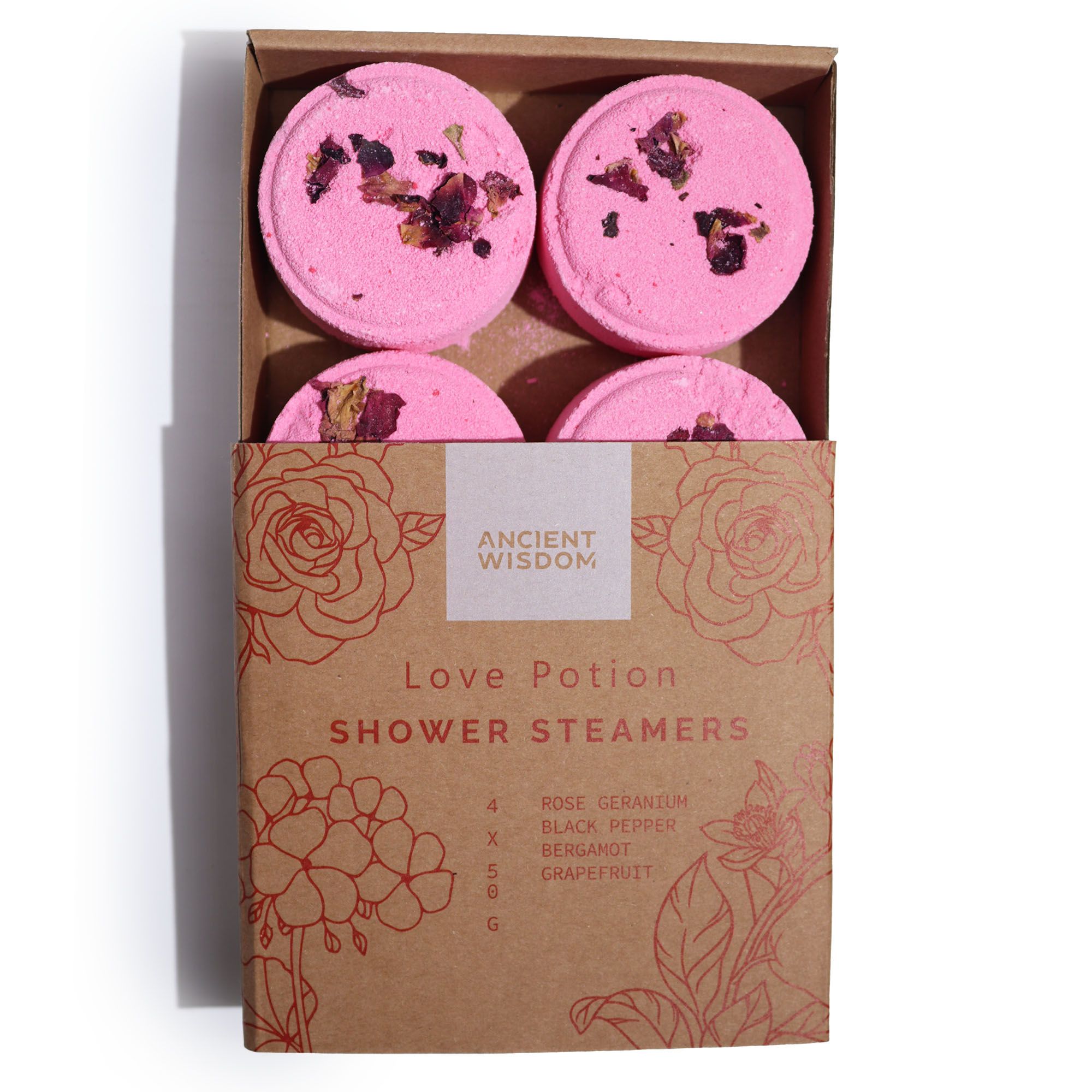 Zen Shower Steamers - Therapy Wellness Gift Set - Love Potion - Image 3