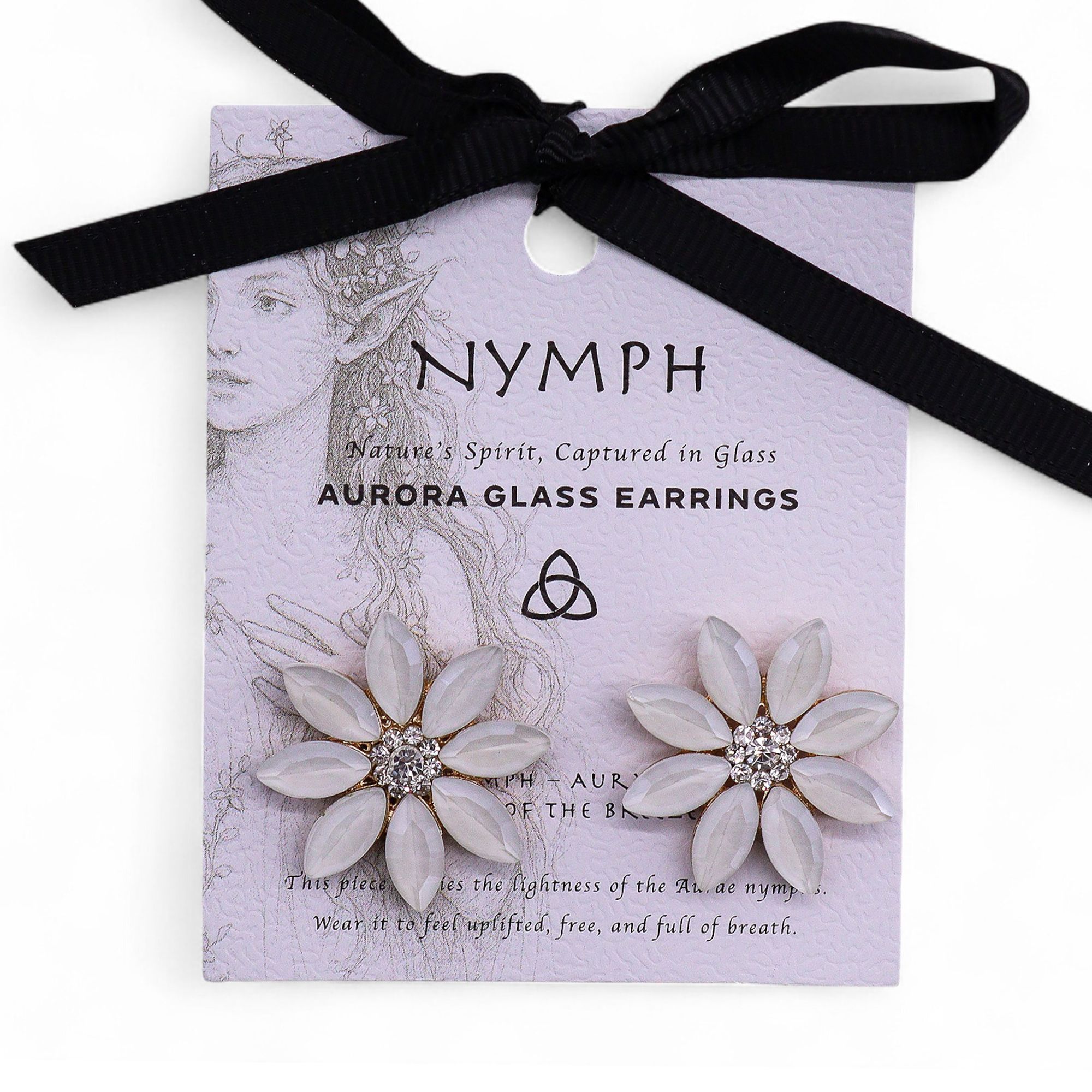 Pearl - Vintage Glass - Flowers - Earrings - Image 6