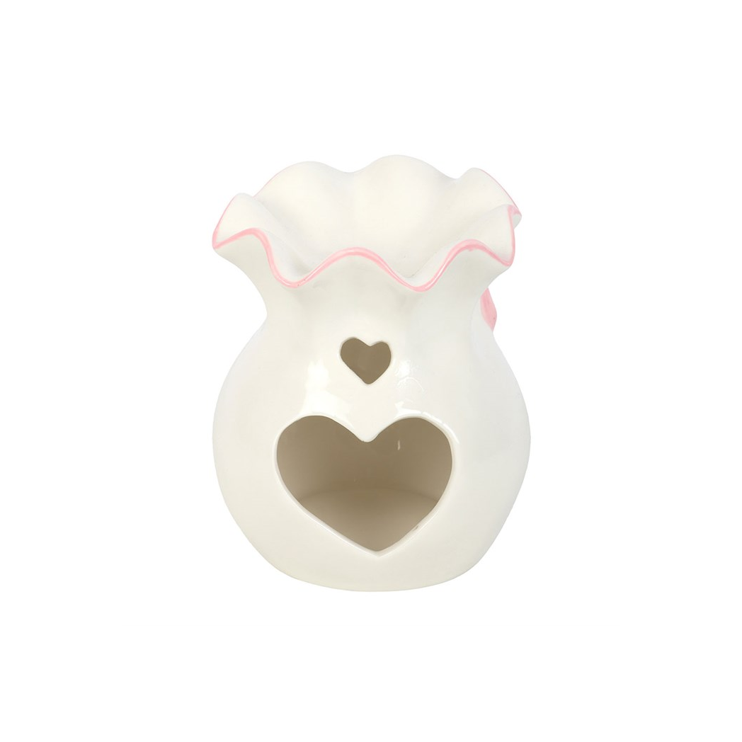 White and Pink Bow Oil Burner - Image 4