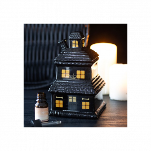Black Haunted House Oil Burner and Wax Warmer