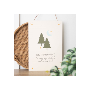 Into the Woods Hanging Sign
