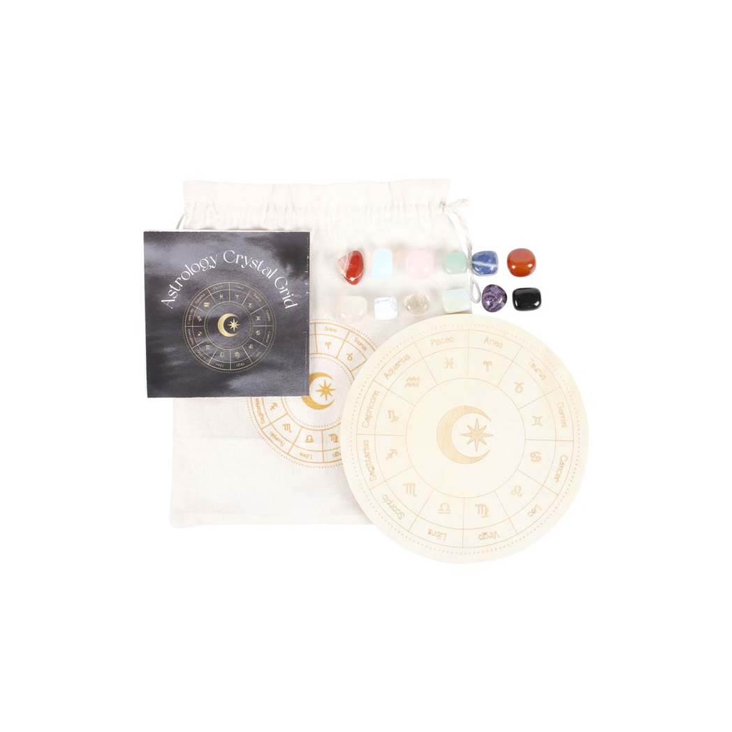 Astrology Wheel Crystal Grid Set - Image 2