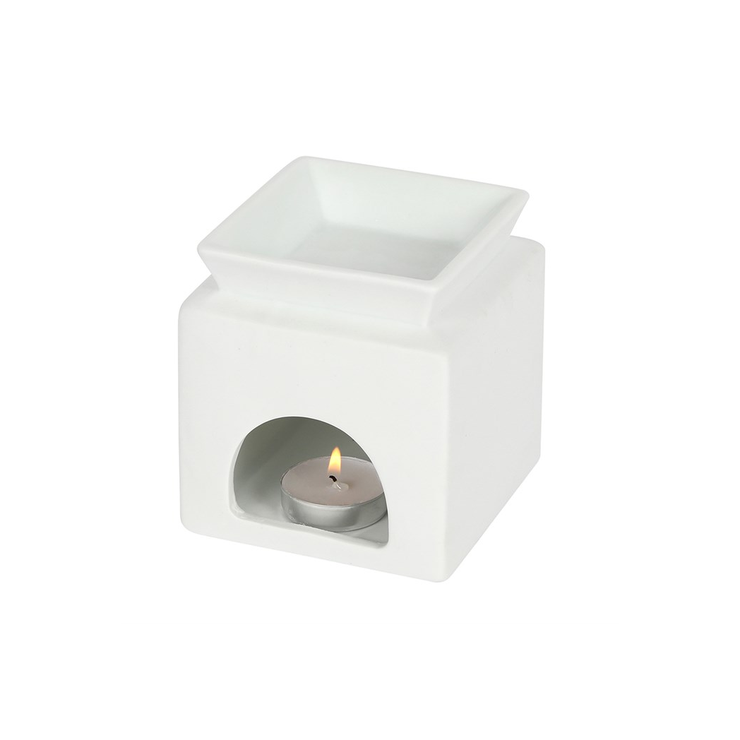 White Home Cut Out Oil Burner - Image 3