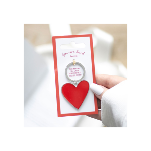 You Are Loved Heart Keyring