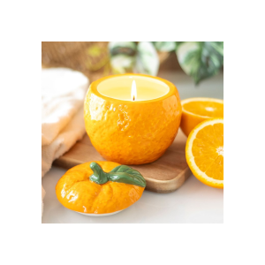 Orange Shaped Candle Jar