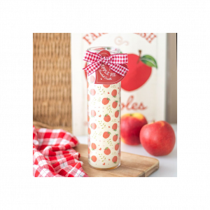 Apple Print Apple Pie Tube Candle