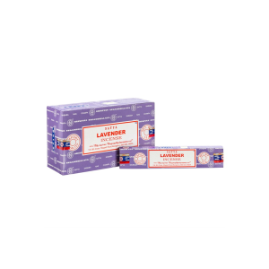 Set of 12 Packets of Lavender Incense Sticks by Satya