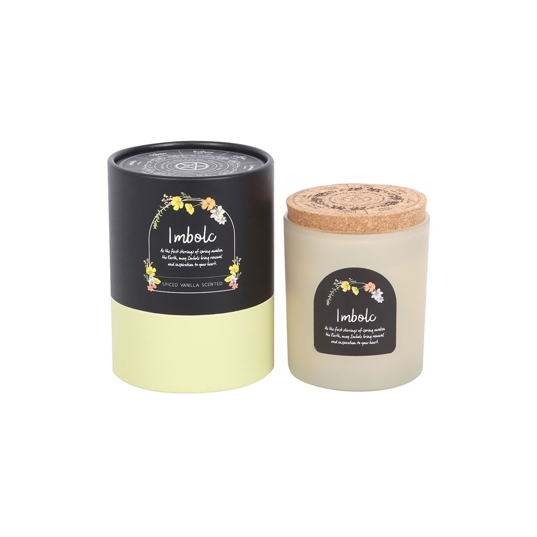 Imbolc Spiced Vanilla Wheel of the Year Candle - Image 4