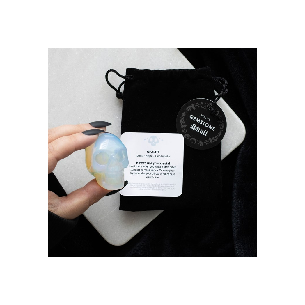 Opalite Crystal Skull - Image 5
