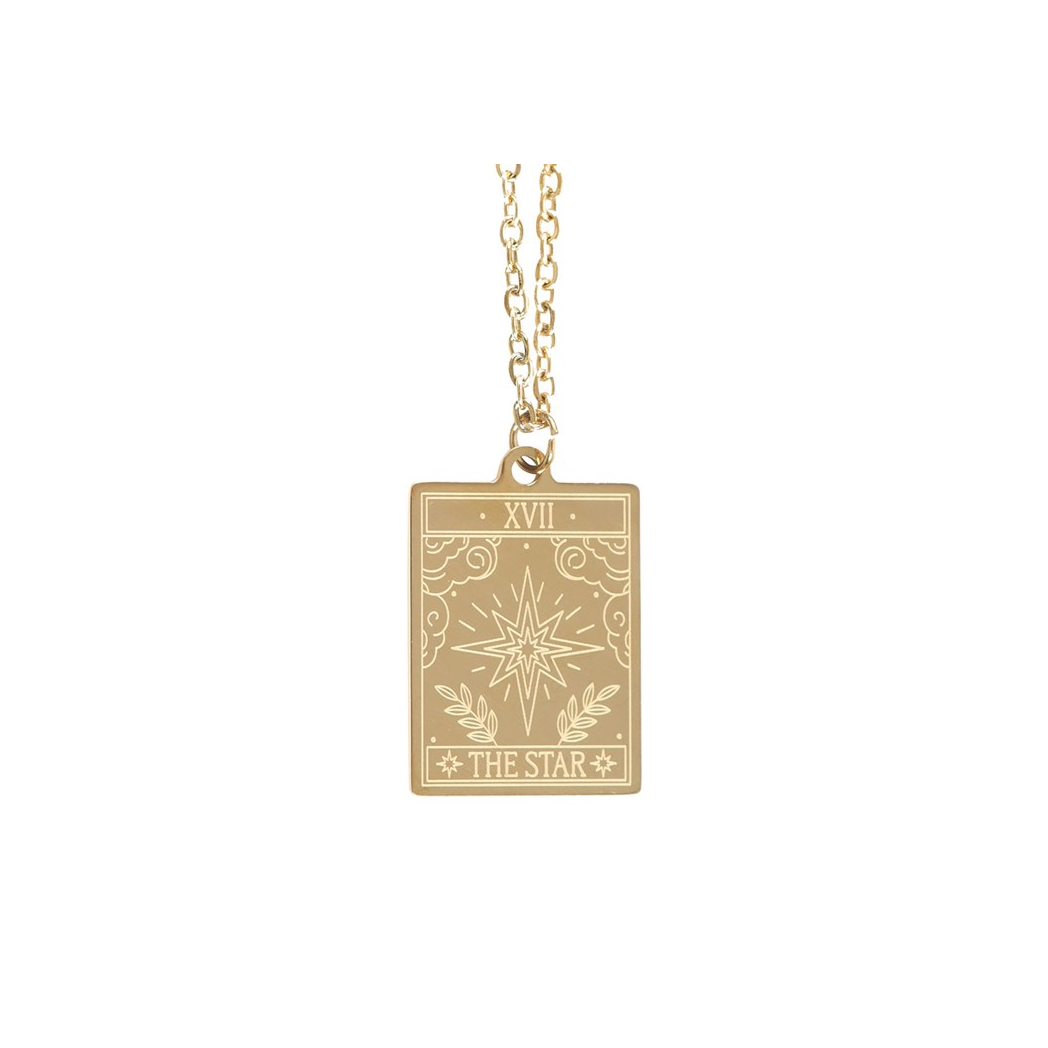 The Star Vintage Tarot Necklace on Greeting Card - Image 3