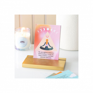 Aura Affirmation Cards with Wooden Stand