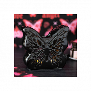 Black Cut-Out Butterfly Oil Burner