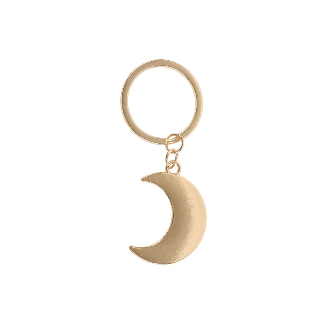 Blue Moon Phase Crescent Moon Keyring - Image 4