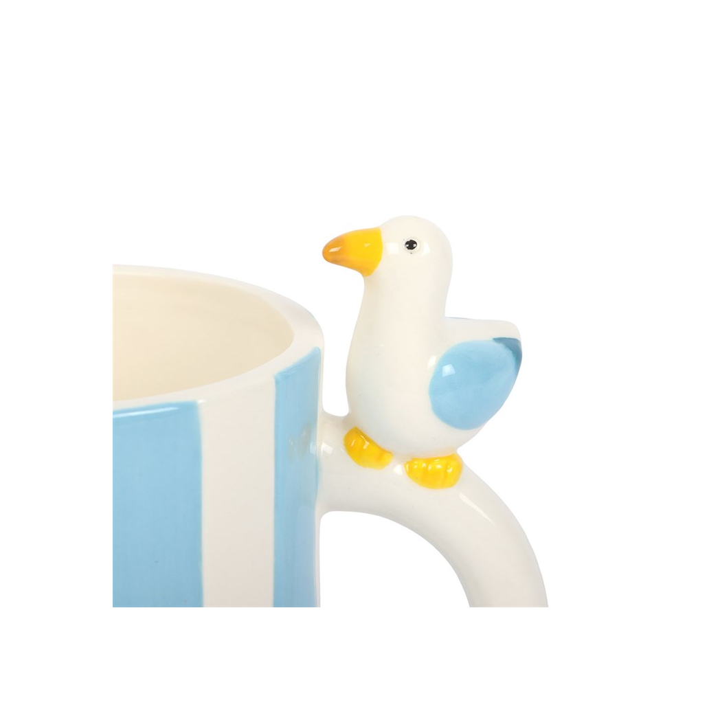 Striped Mug with Seagull - Image 3
