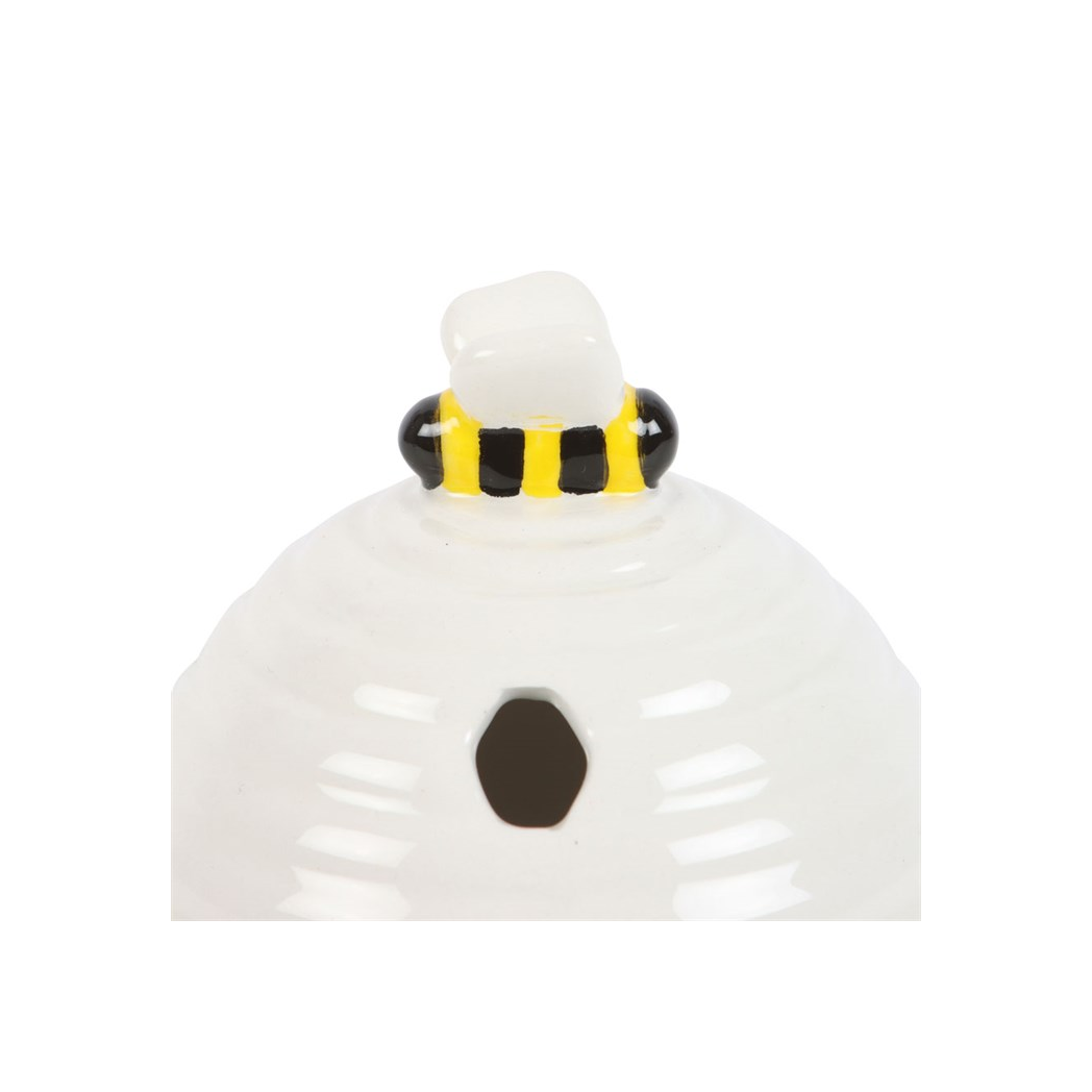 White Beehive Incense Cone Holder - Image 4