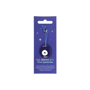Glass All Seeing Eye Protection Charm