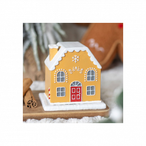Candy Cane Gingerbread House Incense Cone Holder