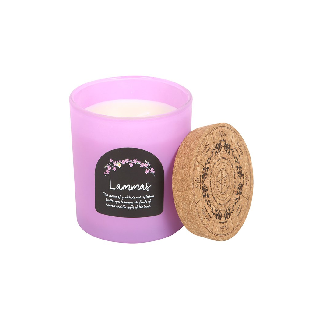 Lammas Cinnamon and Orange Wheel of the Year Candle - Image 3