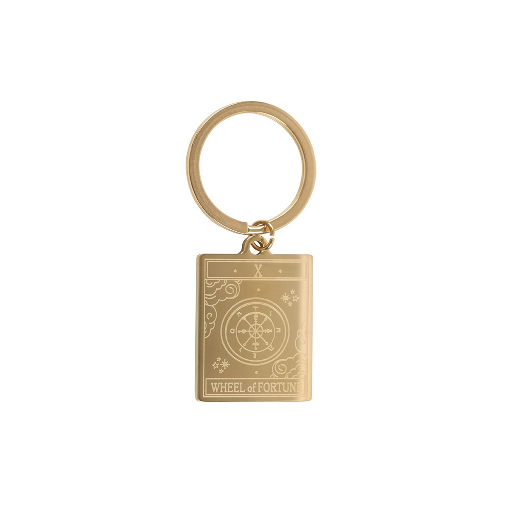 The Wheel of Fortune Vintage Tarot Keyring - Image 3