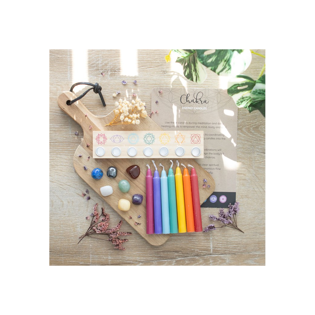 Chakra Energy Candle and Crystal Gift Set - Image 6