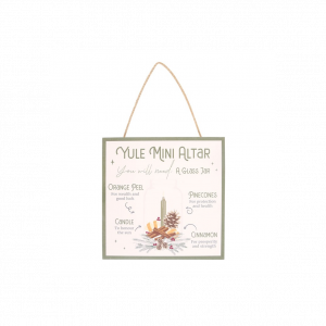 20cm Yule Altar MDF Hanging Sign