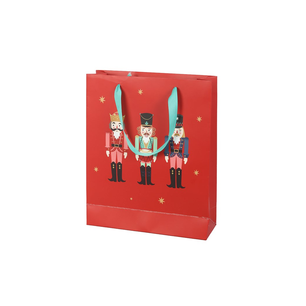 23cm Red Nutcracker Gift Bag - Image 4
