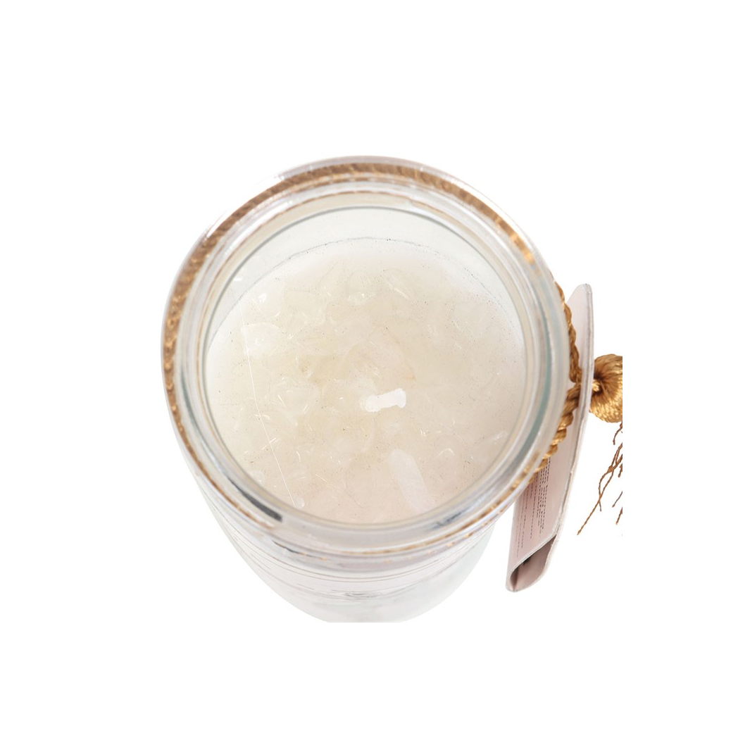 Athena Goddess Tube Candle with Clear Quartz Crystals - Image 4