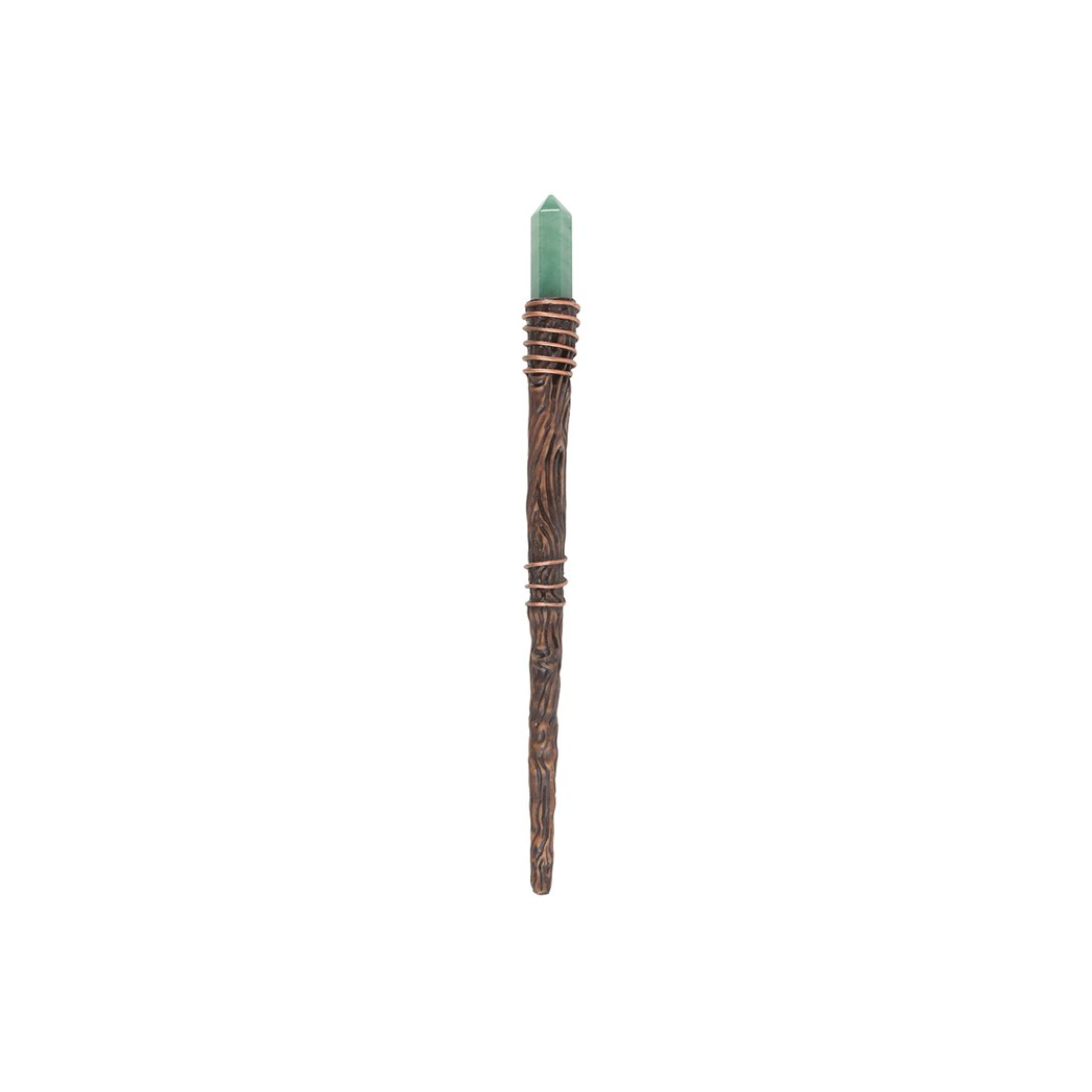 Thin Abundance Green Aventurine Crystal Wand - Image 2