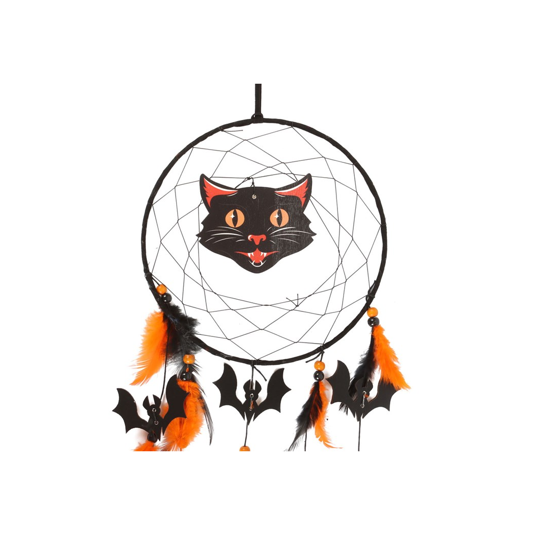 Black Cat Halloween Dreamcatcher - Image 3