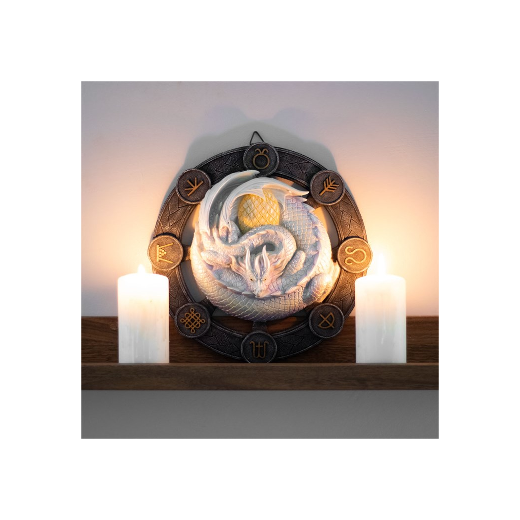 Ostara Dragon Resin Wall Plaque by Anne Stokes - Image 4