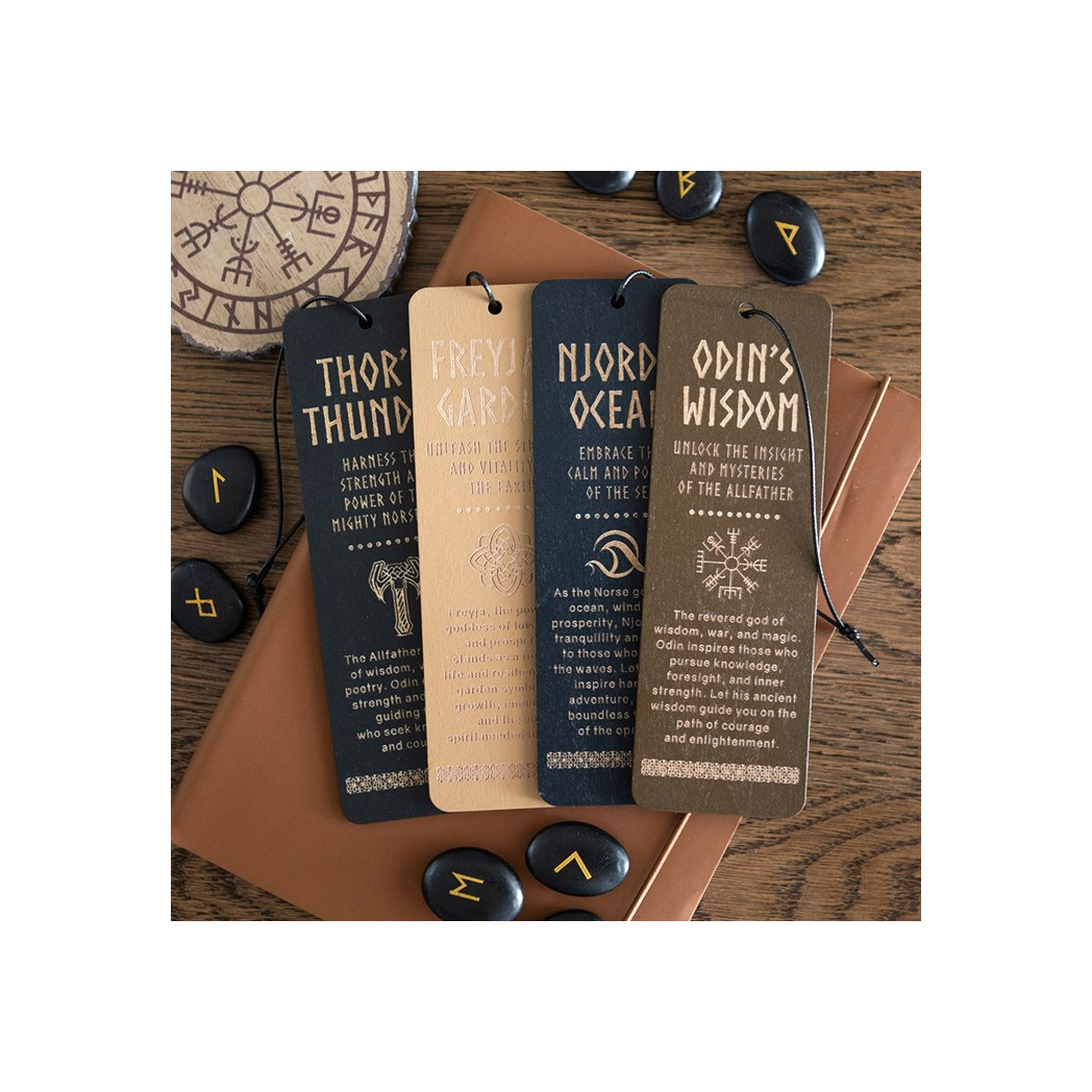 Odin's Wisdom Wooden Bookmark - Image 5
