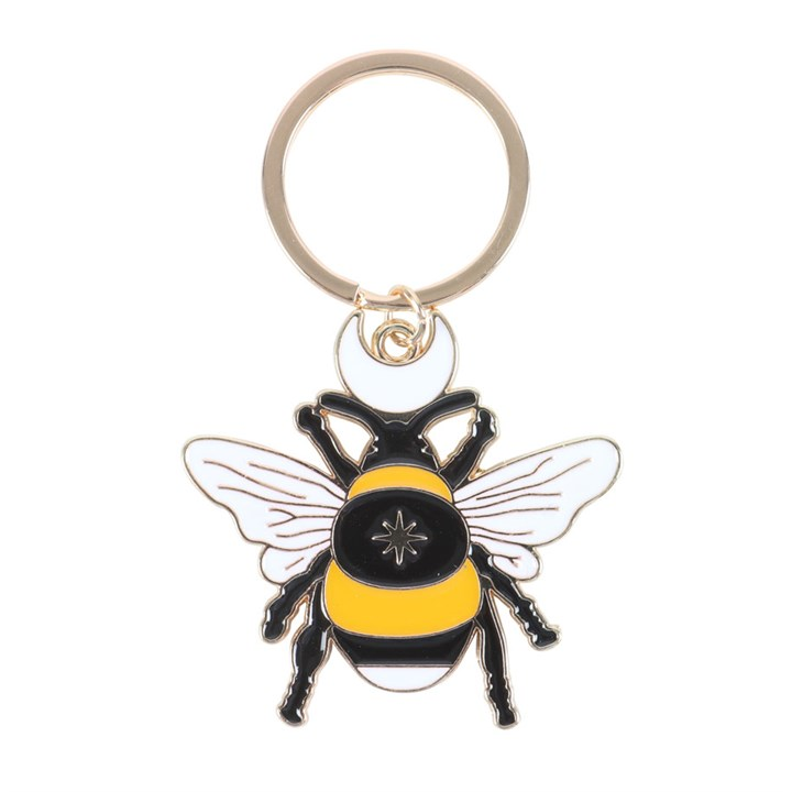 Forest Bee Enamel Keyring - Image 2