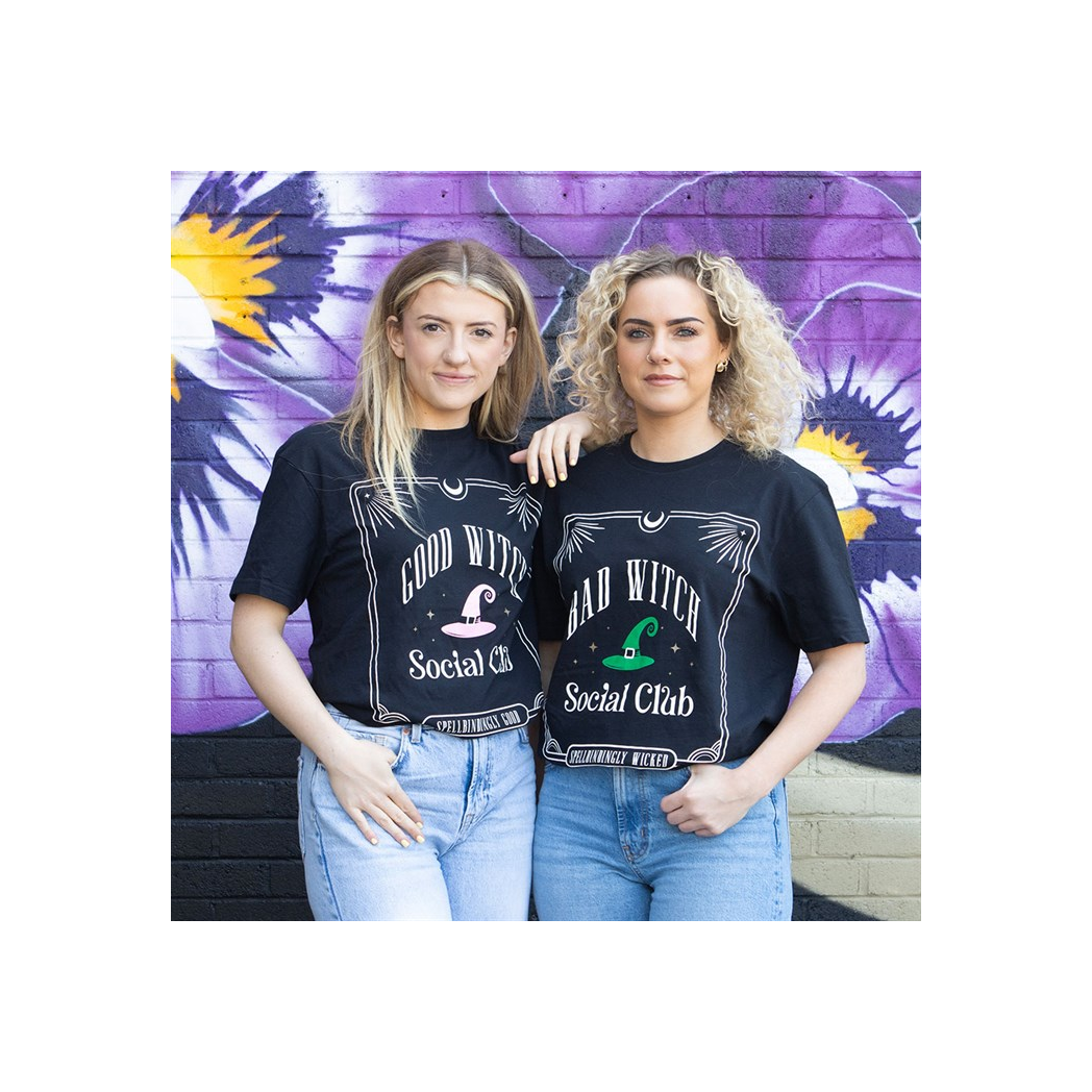 Green Bad Witch Social Club Unisex T-shirt Size XL - Image 4
