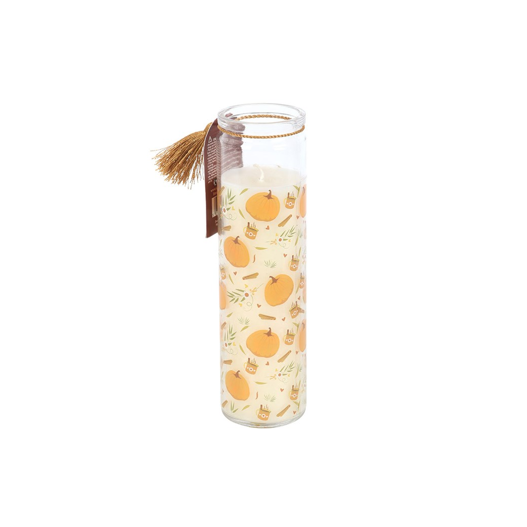 Pumpkin Print Tube Candle - Image 3