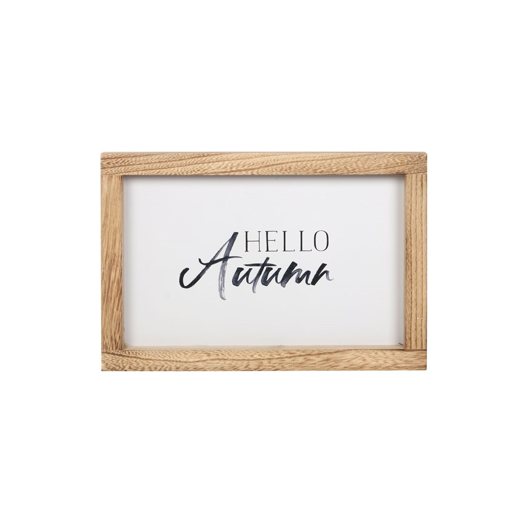 Hello Autumn Wooden Frame Sign - Image 2