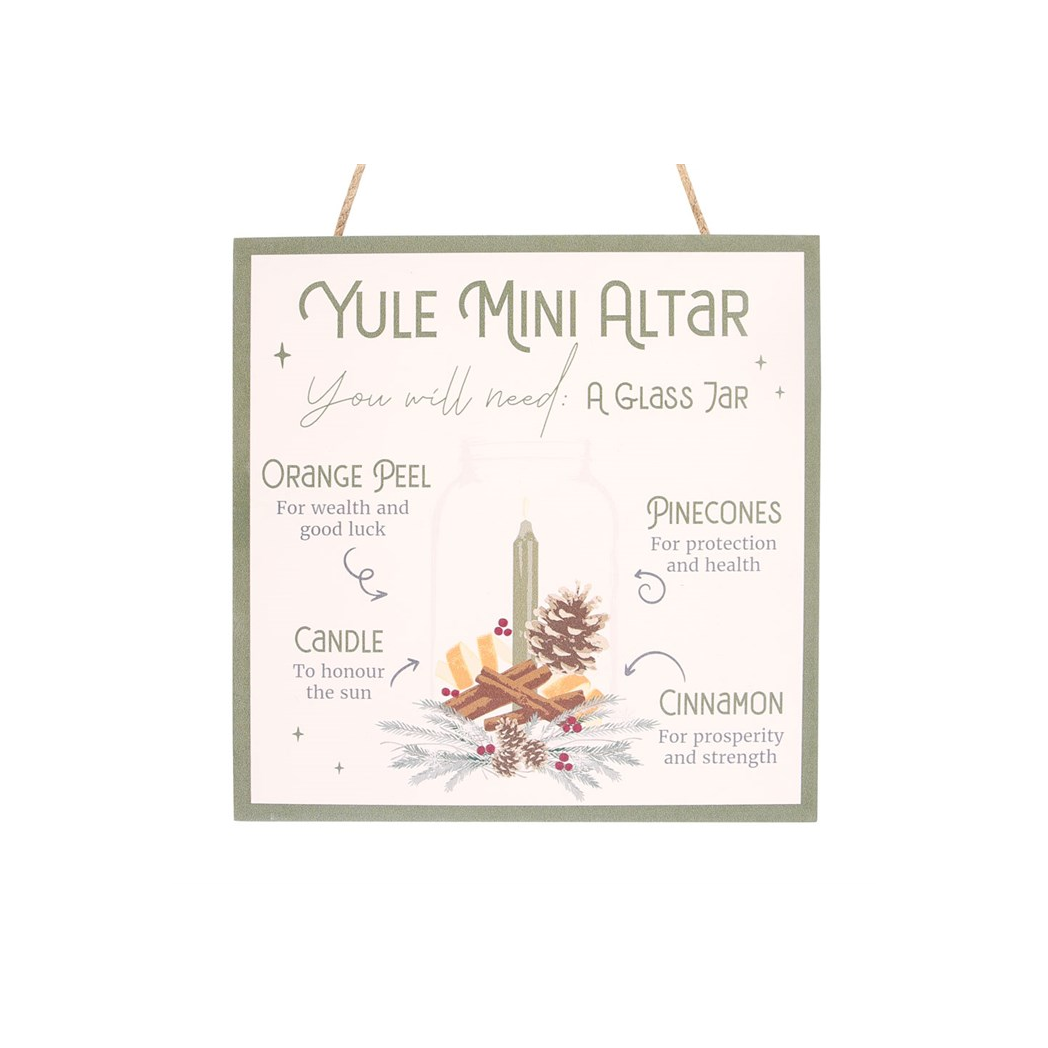 20cm Yule Altar MDF Hanging Sign - Image 3