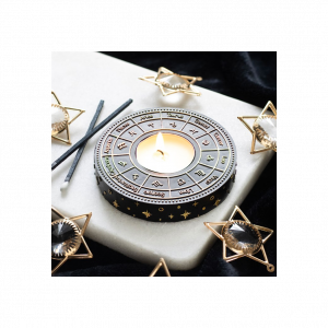 Astrology Wheel Tealight Candle Holder
