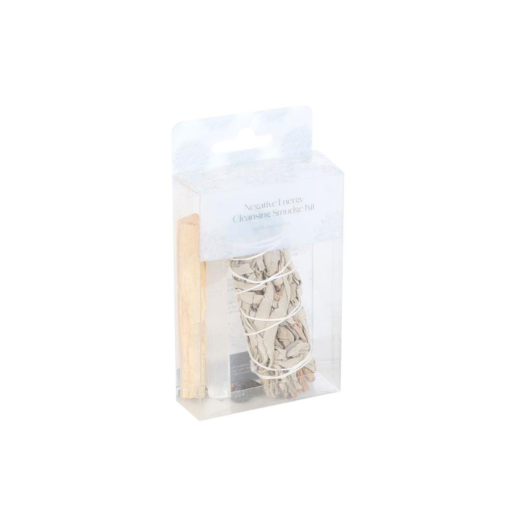 Negative Energy Smudge Kit with Hematite - Image 3